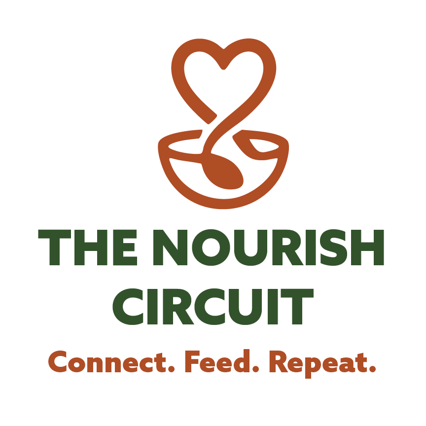 Nourish Circuit heart-and-spoon logo